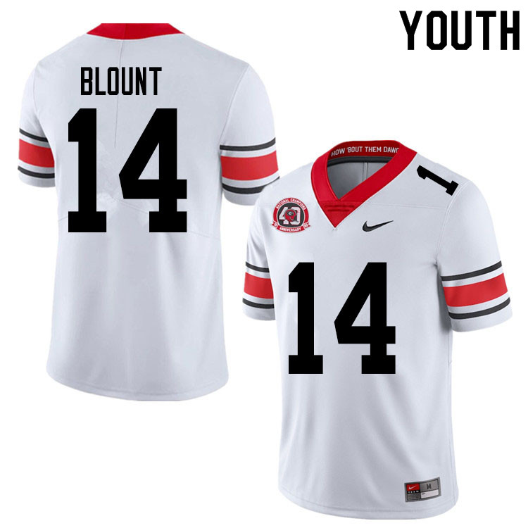 2020 Youth #14 Trey Blount Georgia Bulldogs 1980 National Champions 40th Anniversary College Footbal - Click Image to Close